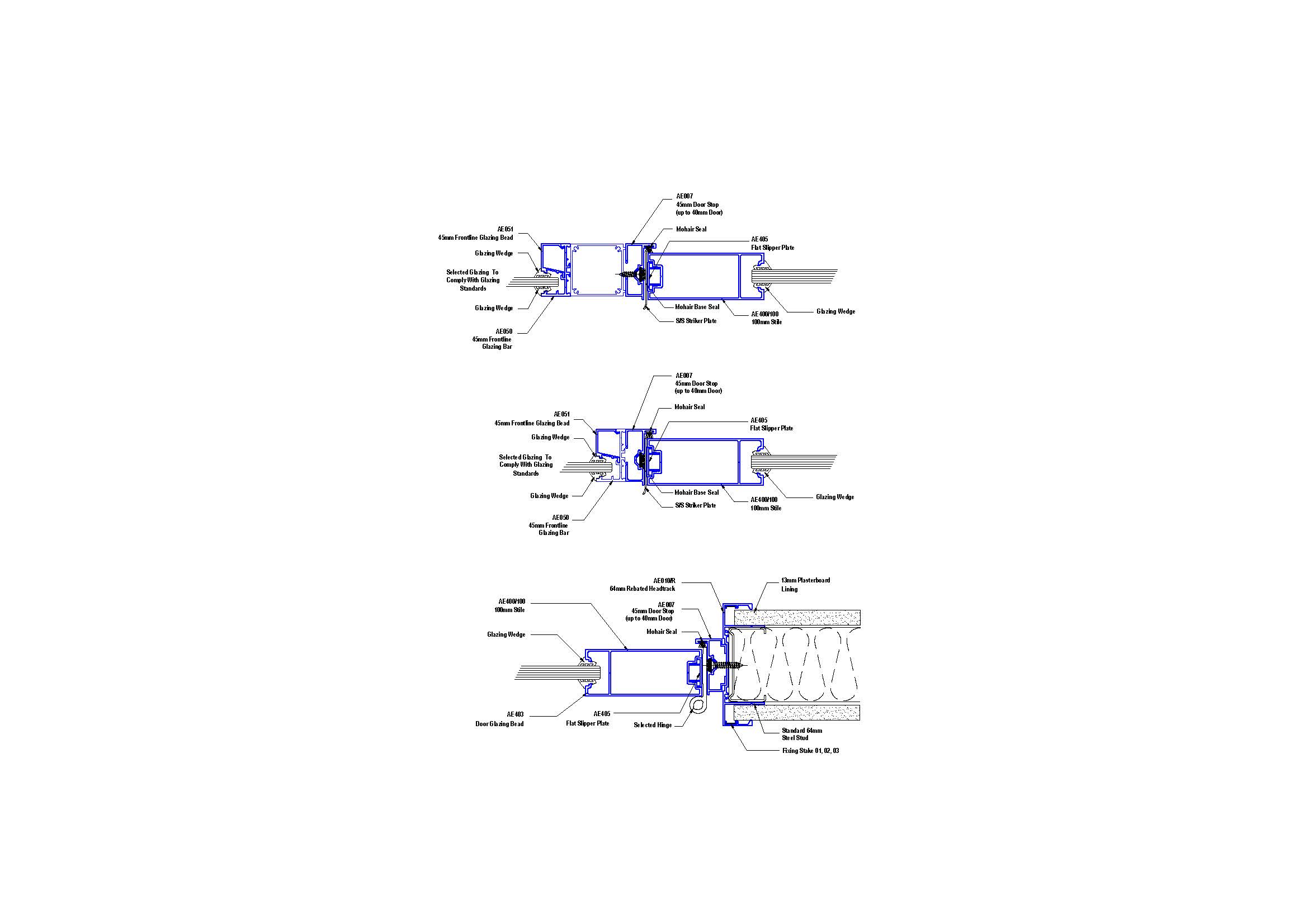 F45-06 45mm Frontline Door Plan